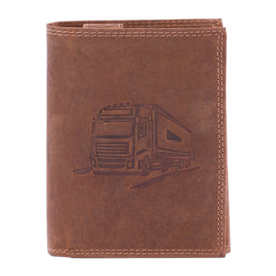 Portafoglio  da uomo In Vera pelle Made in Italy 10x13x3 cm