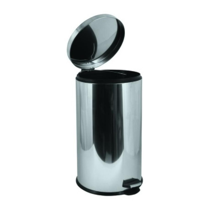 Poubelle à pédale de cuisine Inox 45L Miroir MSV