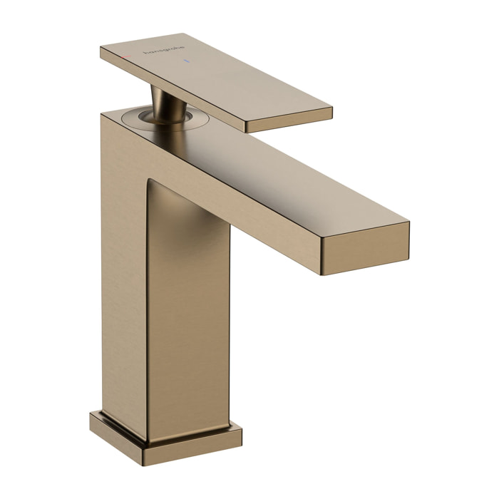 Mitigeur lavabo Tecturis E 110 EcoSmart+ avec tirette et vidage, Bronze brossé