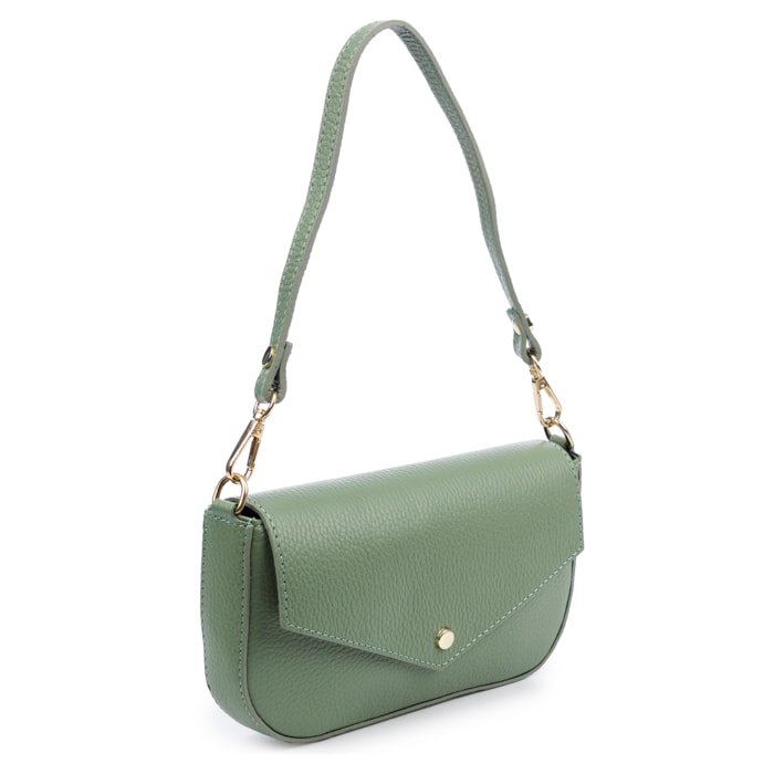 Bellizzi Bolso de hombro Mujer. Piel auténtica Dollaro