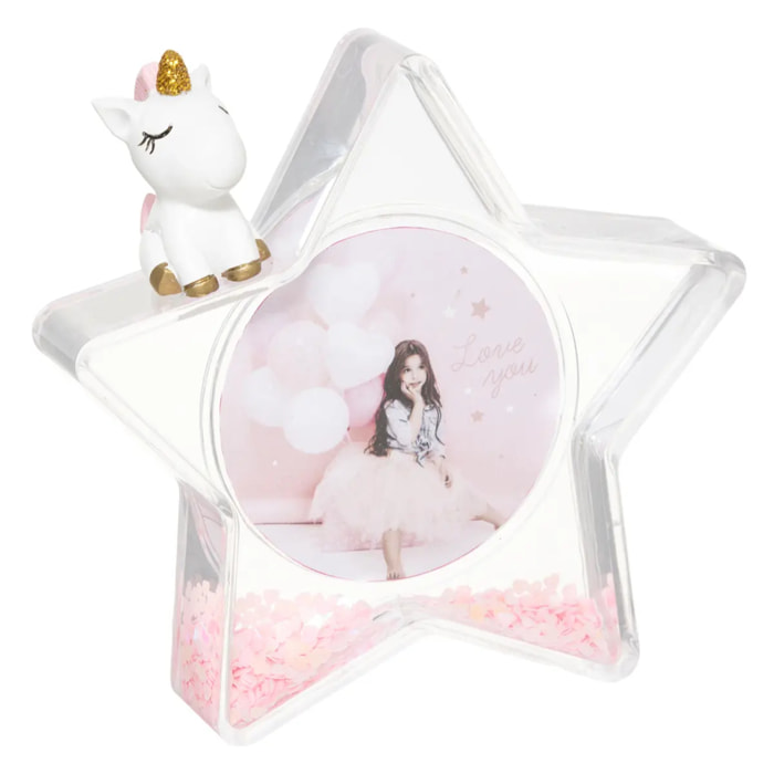 Cadre enfant licorne H10,5cm