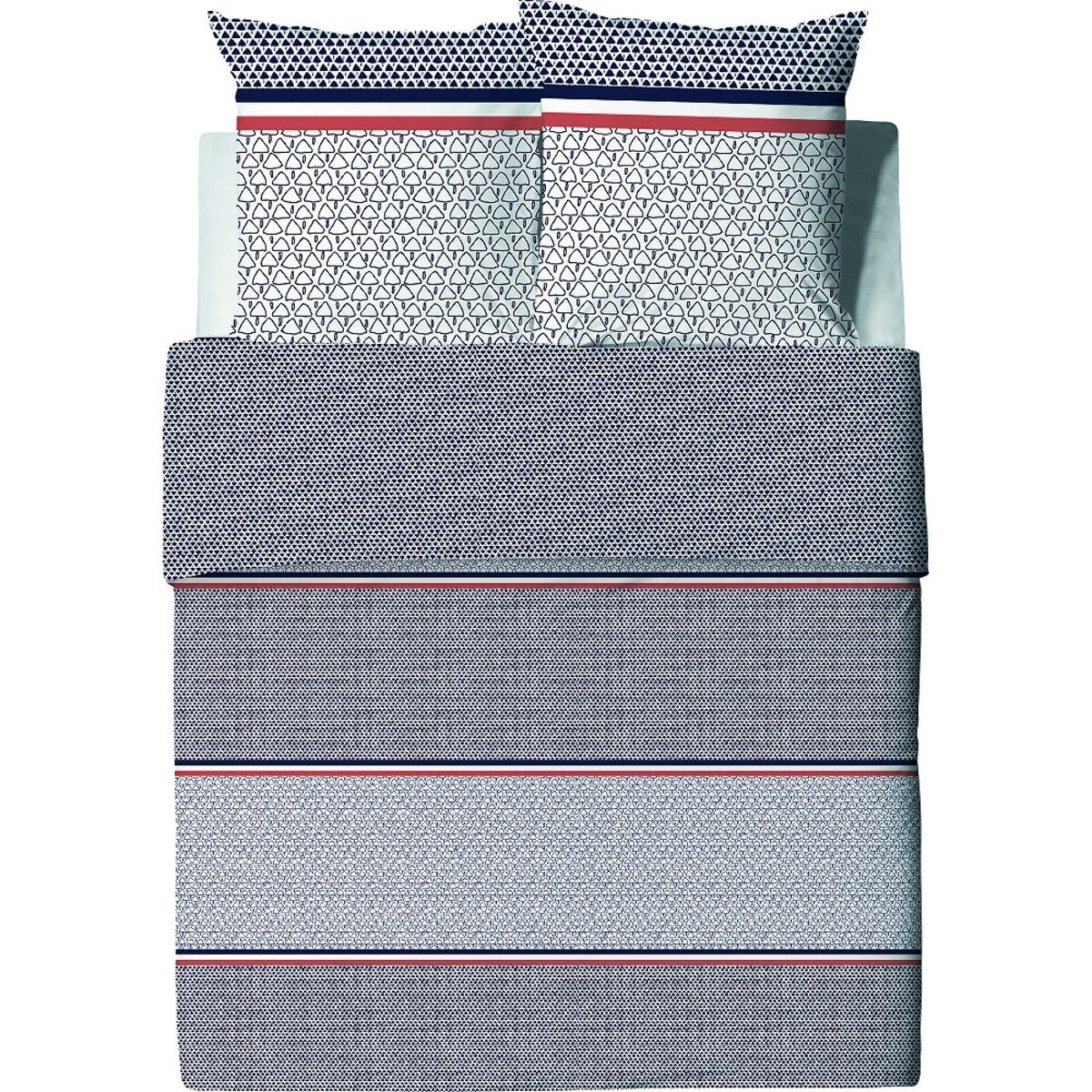 Parure Housse De Couette 3pcs 100% Coton 57fils Tilak