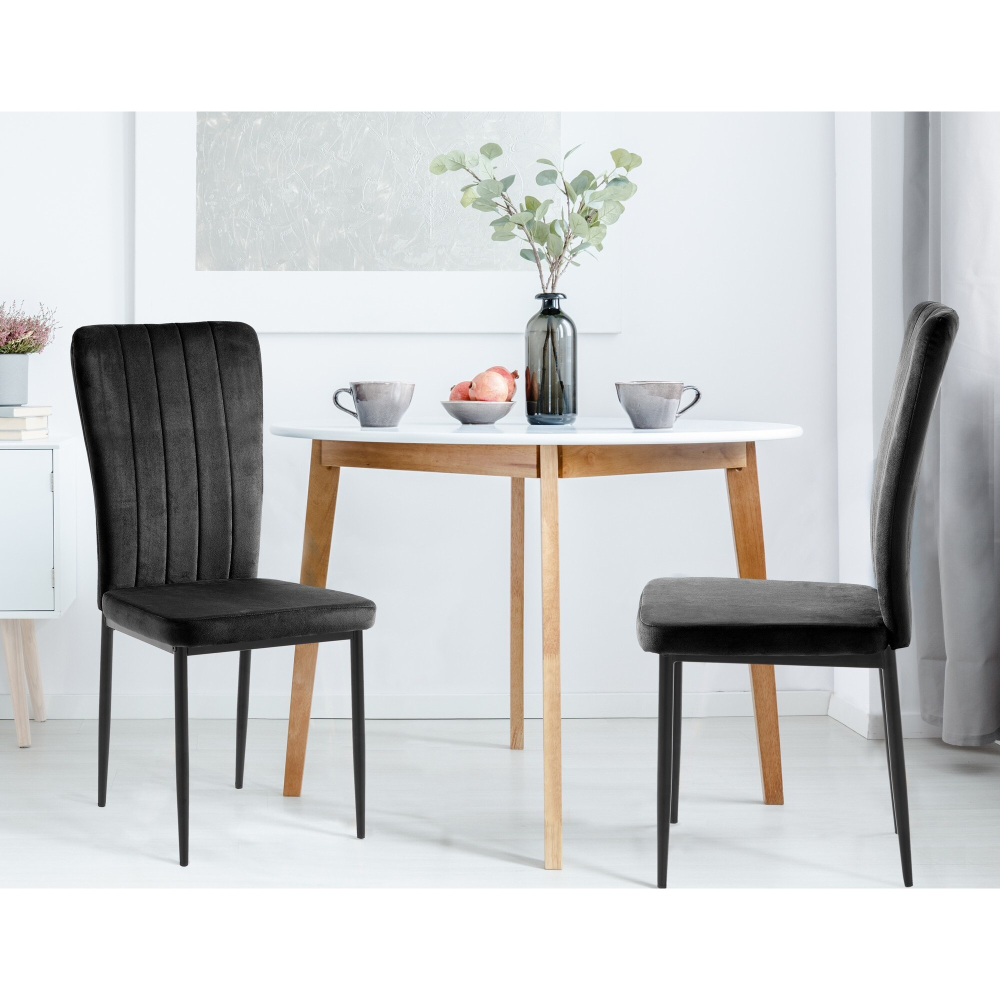 Tomasucci Lot de 4 Chaises DUDU NOIR