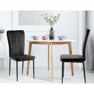 Tomasucci Lot de 4 Chaises DUDU NOIR