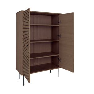 Tolga - buffet haut - chêne - 80x130 cm - Marron