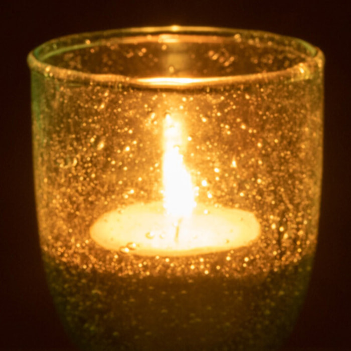 J-Line photophore Bulles - verre - aqua - small - 6 pcs