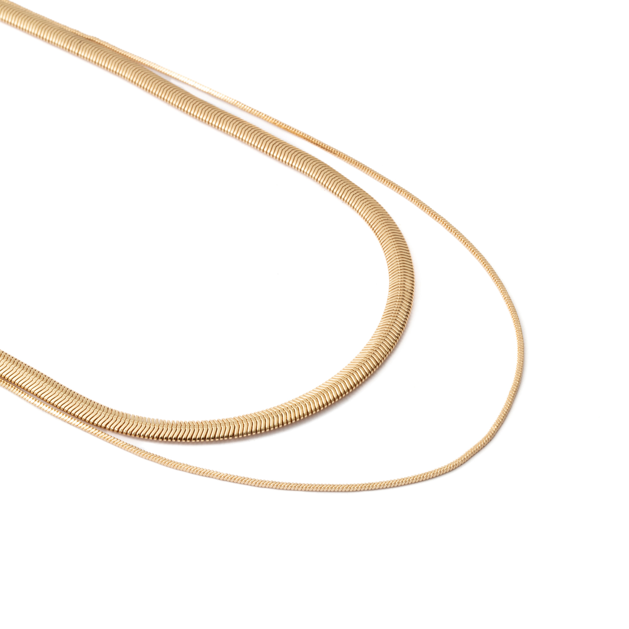 Collar Jezo acabado oro amarillo 18k