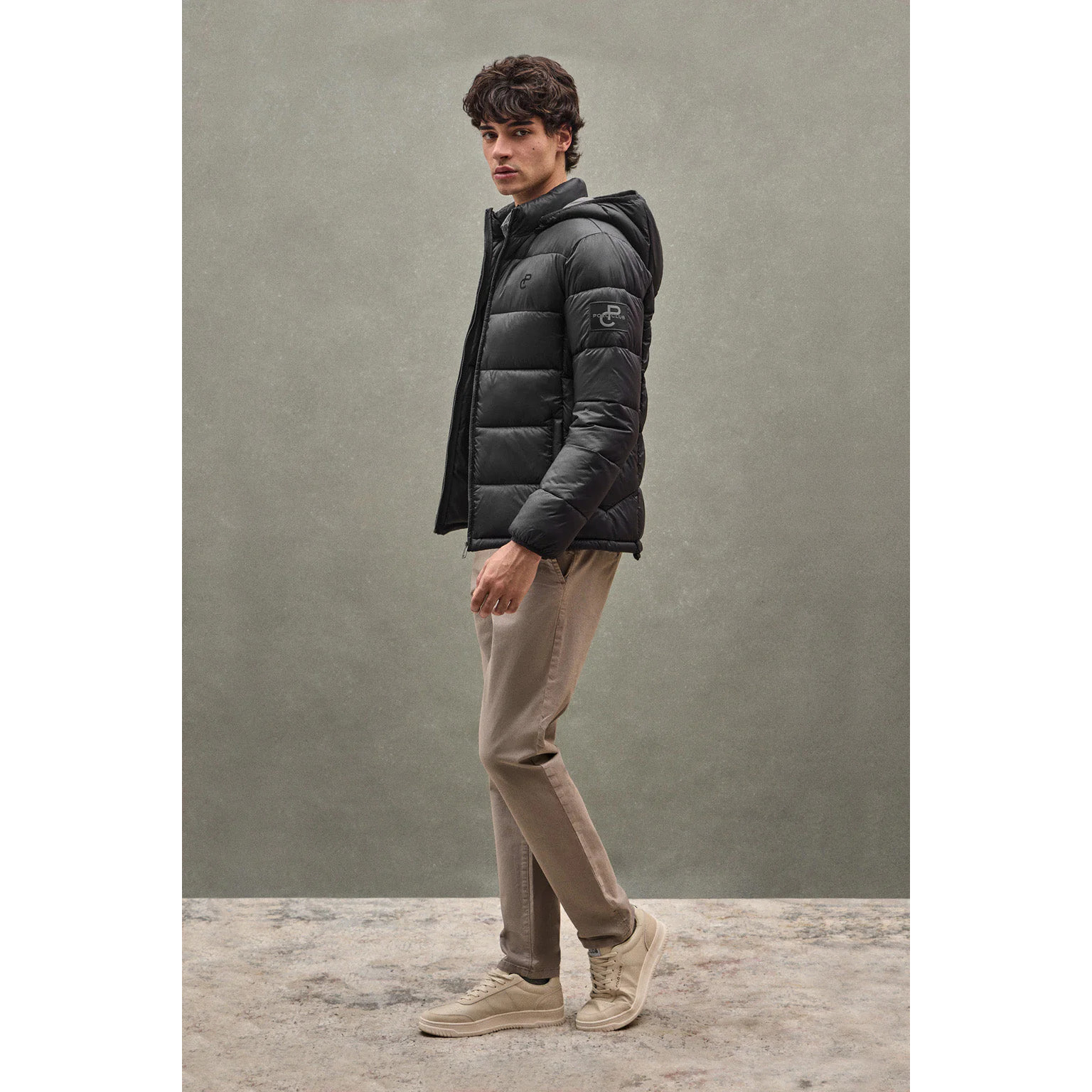 Chaqueta Ciro negro con logo Polo Club