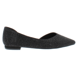 Marina Galanti Scarpe Donna Micro-strass Embellished Microfiber Ballet Flat MG W24A032 Black