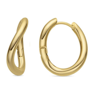 Pendientes acabado oro 18k