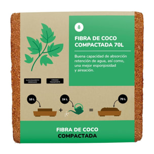 Sustrato Fibra de Coco Planeta Huerto 70 Litros