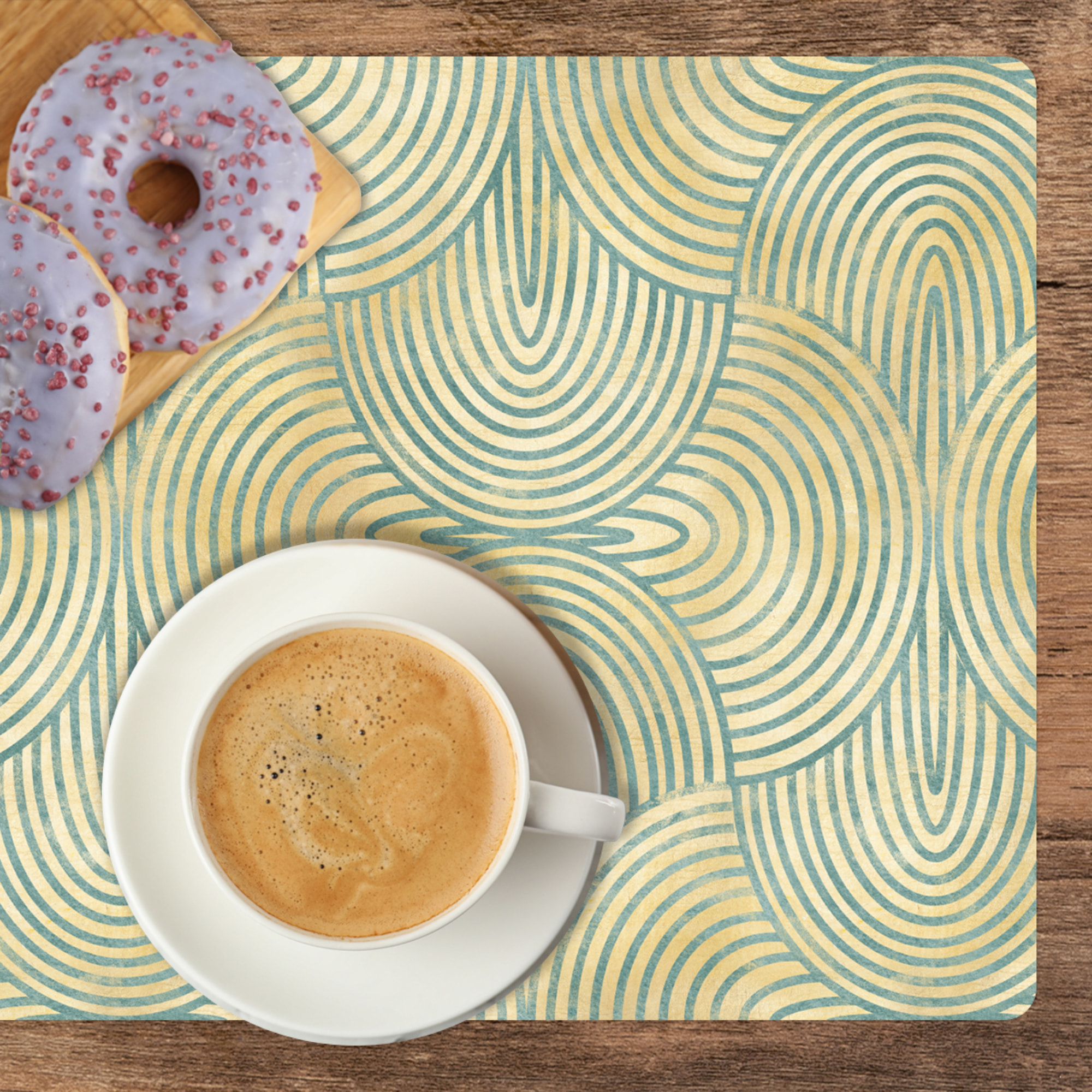 VINILIKO, set de 4 individuales de mesa Misha verde agua 4u-30x45 cm