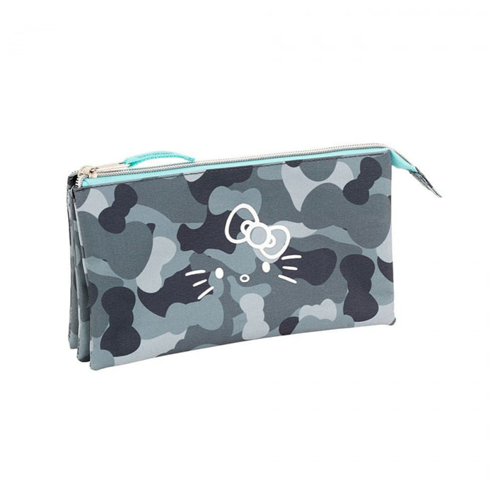 Estuche Portatodo Triple Hello Kitty Camo 65225