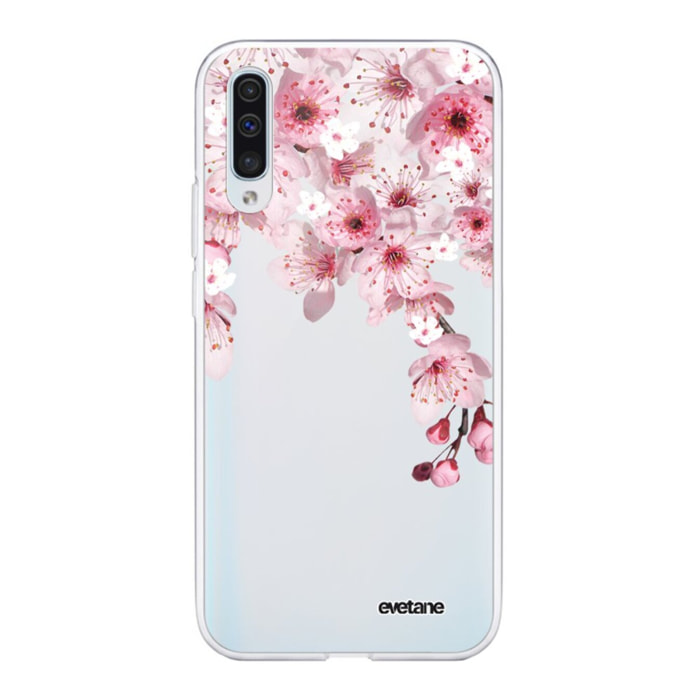 Coque Samsung Galaxy A50 360 intégrale transparente Cerisier Tendance Evetane.