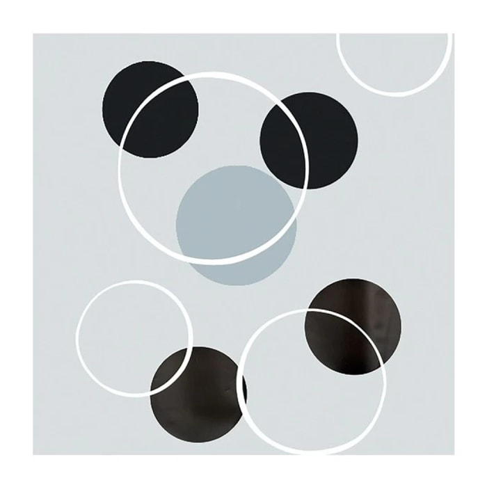 Rideau de douche PEVA BUBBLE 180x200cm Noir & Gris Spirella
