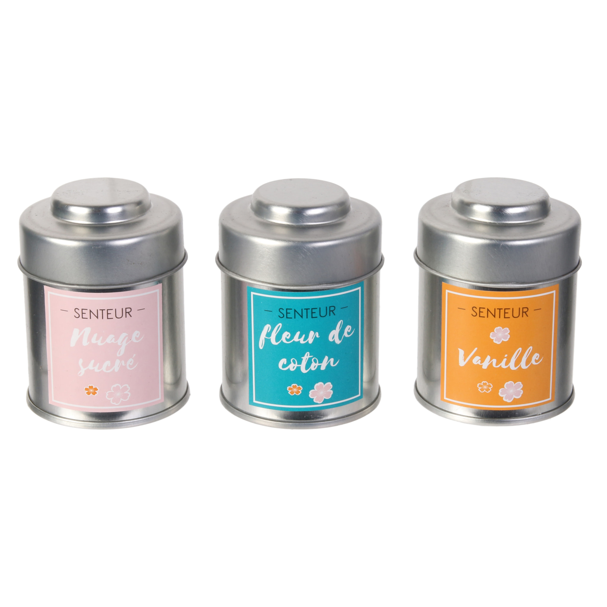 Bougie Parfumee Metal X3 Coffret