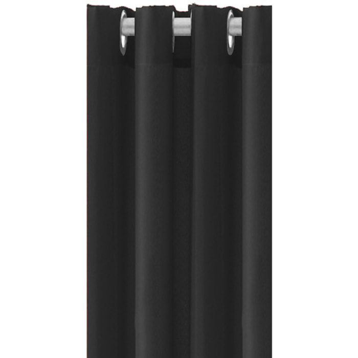 Rideau Occultant À Oeillets 140x260cm RÉglisse