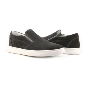 Zapatos Slip On para Hombre - Duca di Morrone Elia Suede Gray