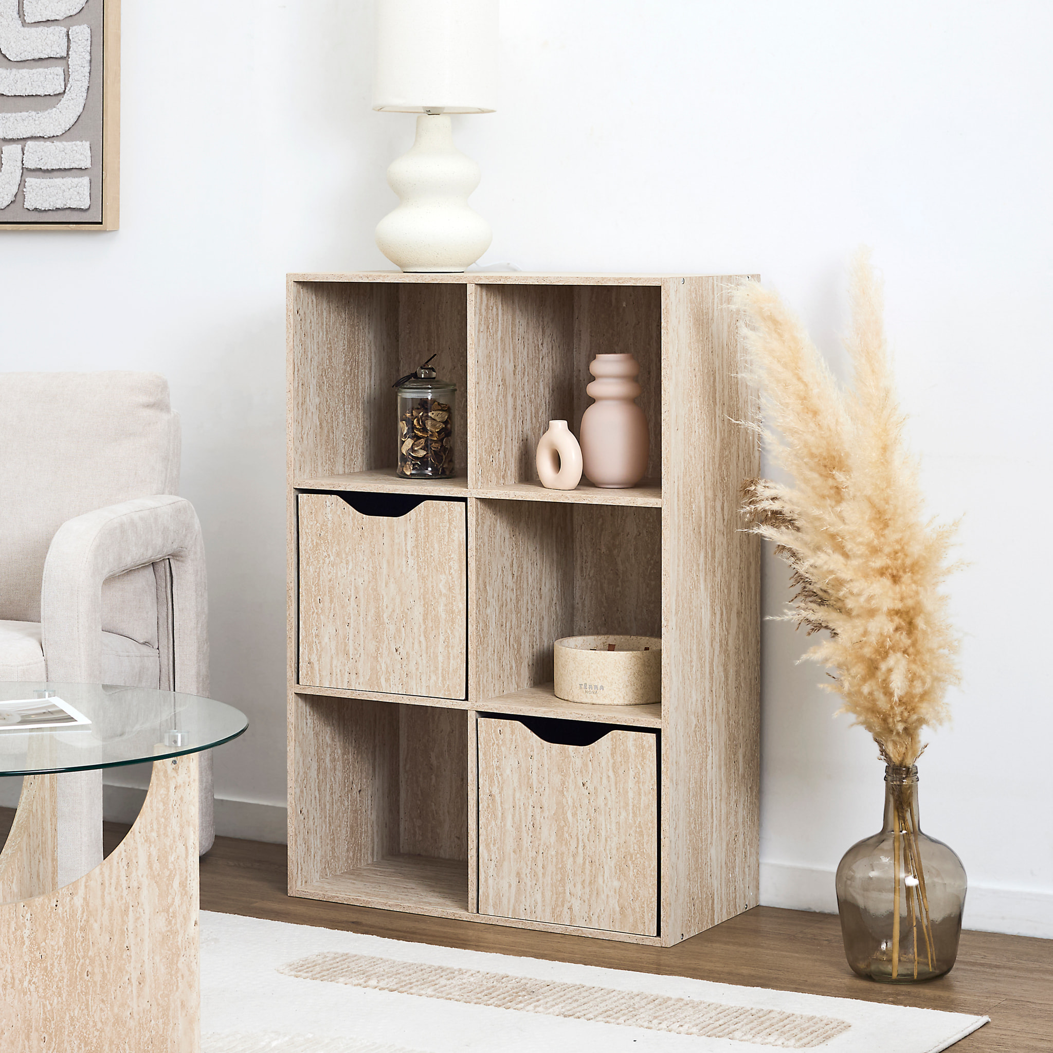 Rangement Modulable 6 Cases Pietra