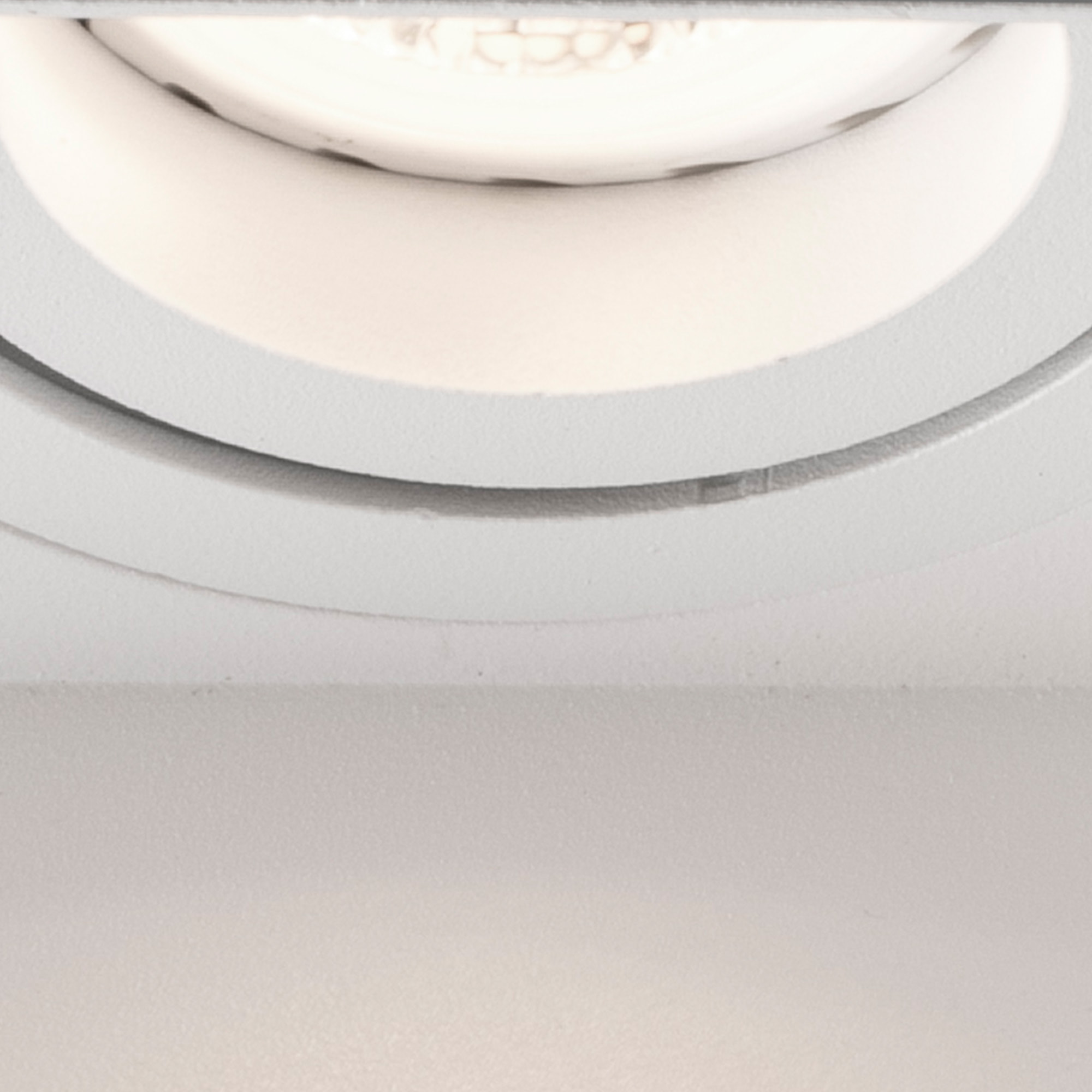 HYDE SQ 2L Empotrable blanco cuadrado orientable sin marco