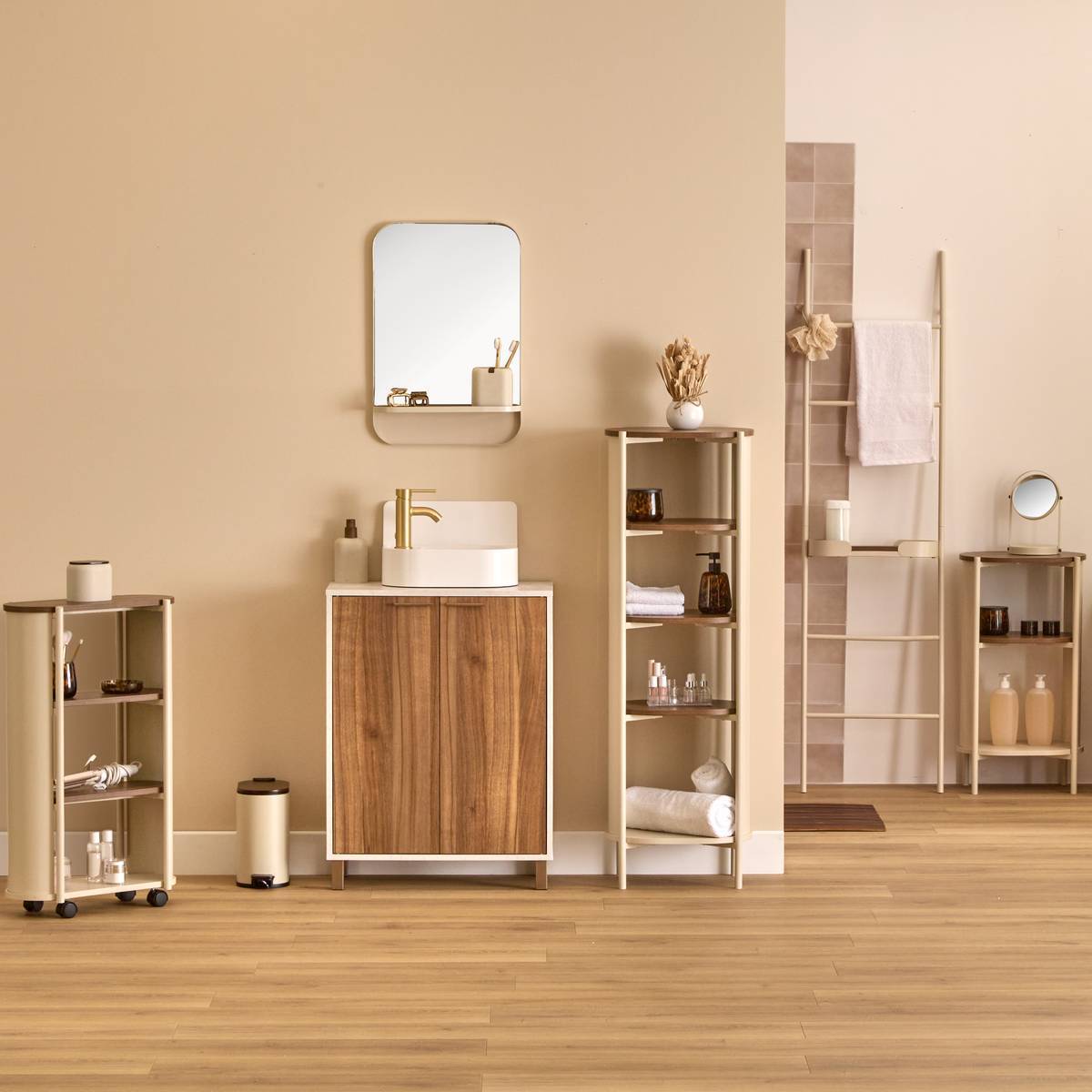 Miroir Argileo rectangulaire 40x60cm beige