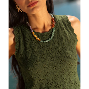 Collar multicolor de mujer