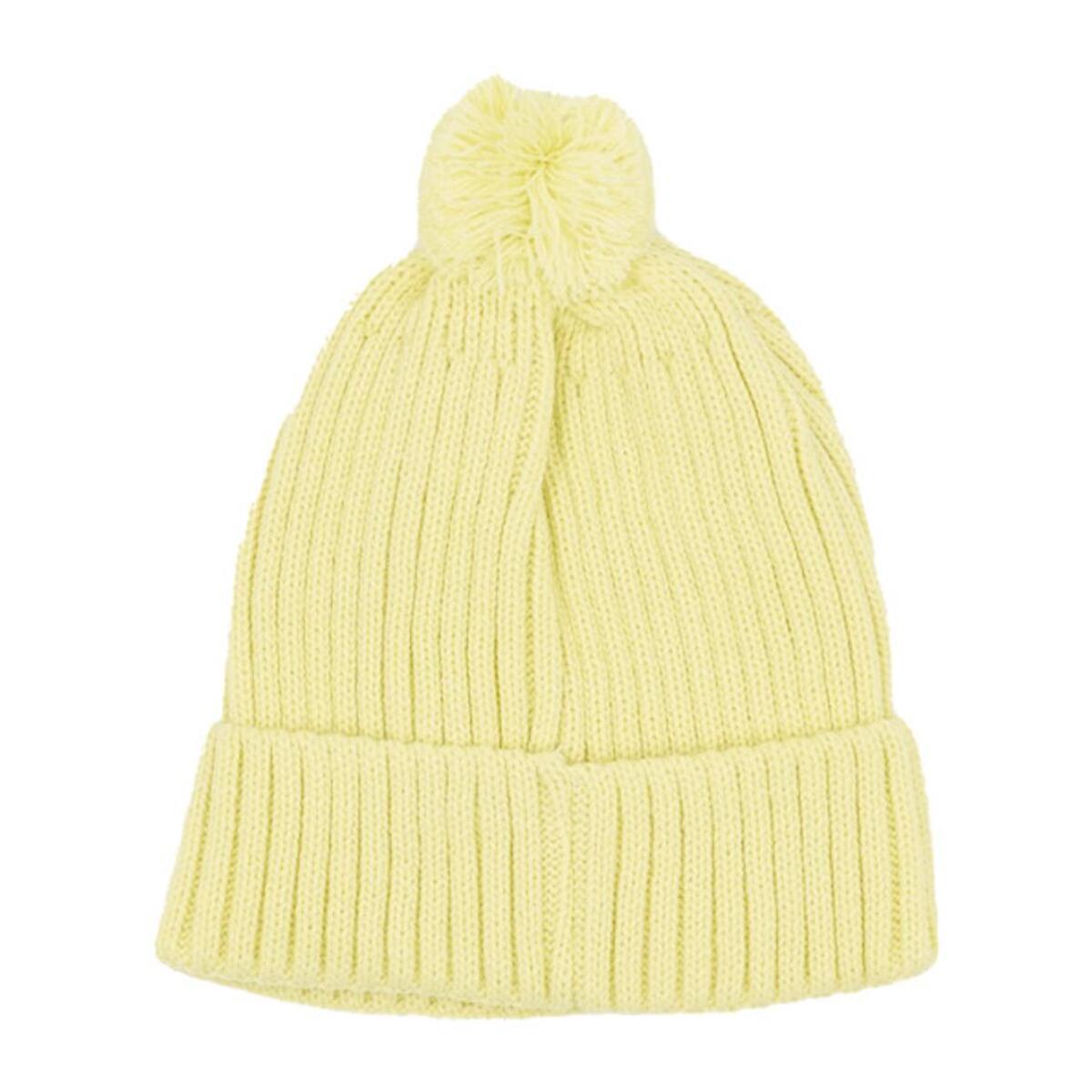 Cappello in maglia con pon pon da donna Basic