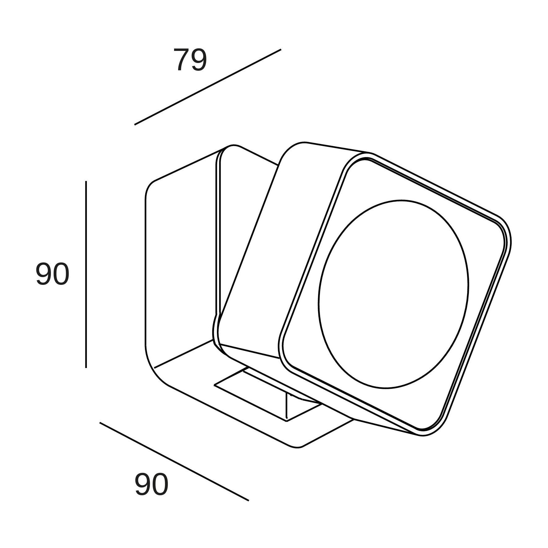 Forlight Senya - Foco Empotrable de Suelo y Pared LED IP65 de 5 |9cm de Diámetro. LED 1.7W Blanco Cálido 3000K. Foco Empotrable