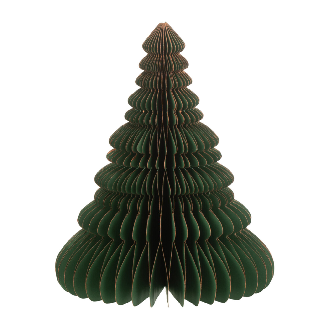 J-Line sapin De Noël Papier - vert foncé/cuivre - medium