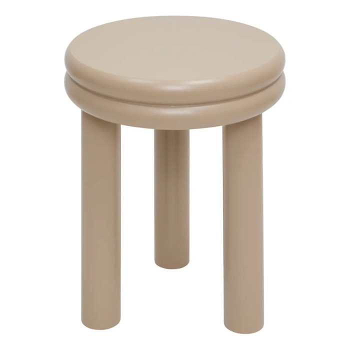 Table d'appoint Plump ronde D.40cm beige