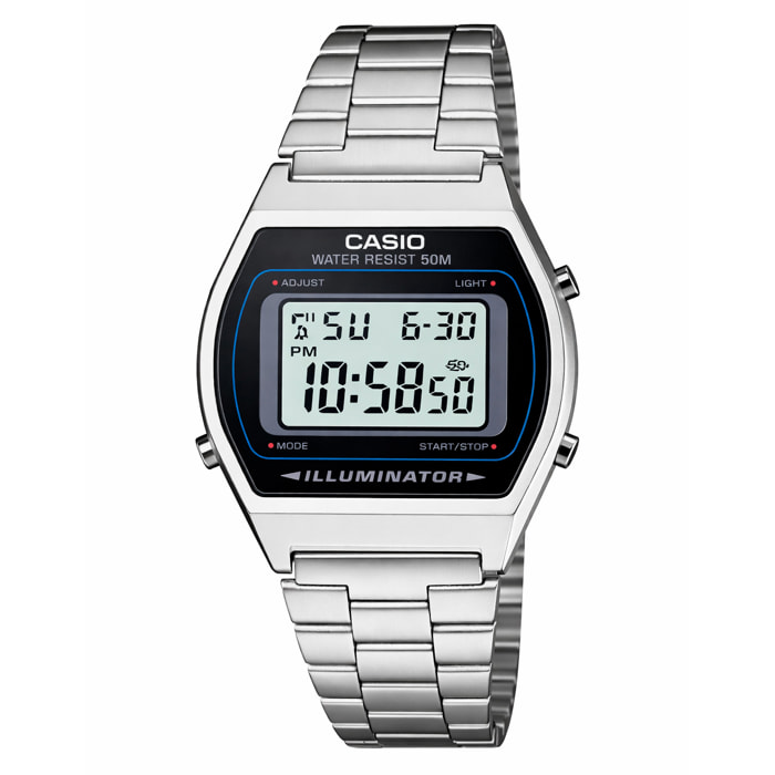 Reloj Casio B640WD-1AVDF Unisex Digital Cuarzo con Correa de Acero inoxidable
