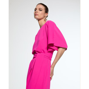 Abito Lungo Fucsia