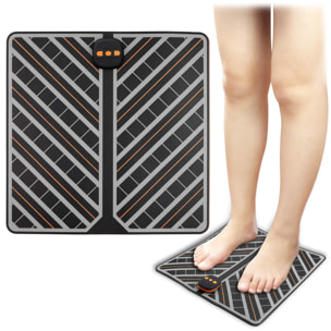 Stimolatore per piedi EMS portatile pieghevole. Massaggiatore per migliorare la circolazione dei piedi.