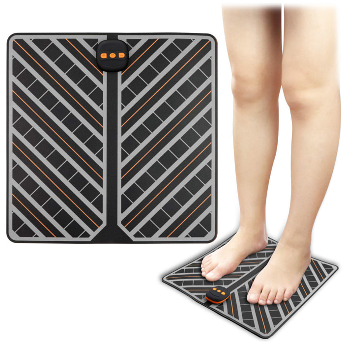 Stimolatore per piedi EMS portatile pieghevole. Massaggiatore per migliorare la circolazione dei piedi.