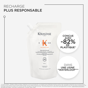 Kérastase Nutritive Bain Satin Riche - Recharge Shampoing riche haute nutrition - cheveux très secs moyens à épais