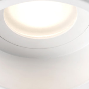 HYDE R Lampe encastrable blanche rond