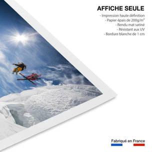 Affiche sport Jumping ski Affiche seule