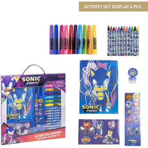 Set Papelería Coloreable Display Sonic Prime