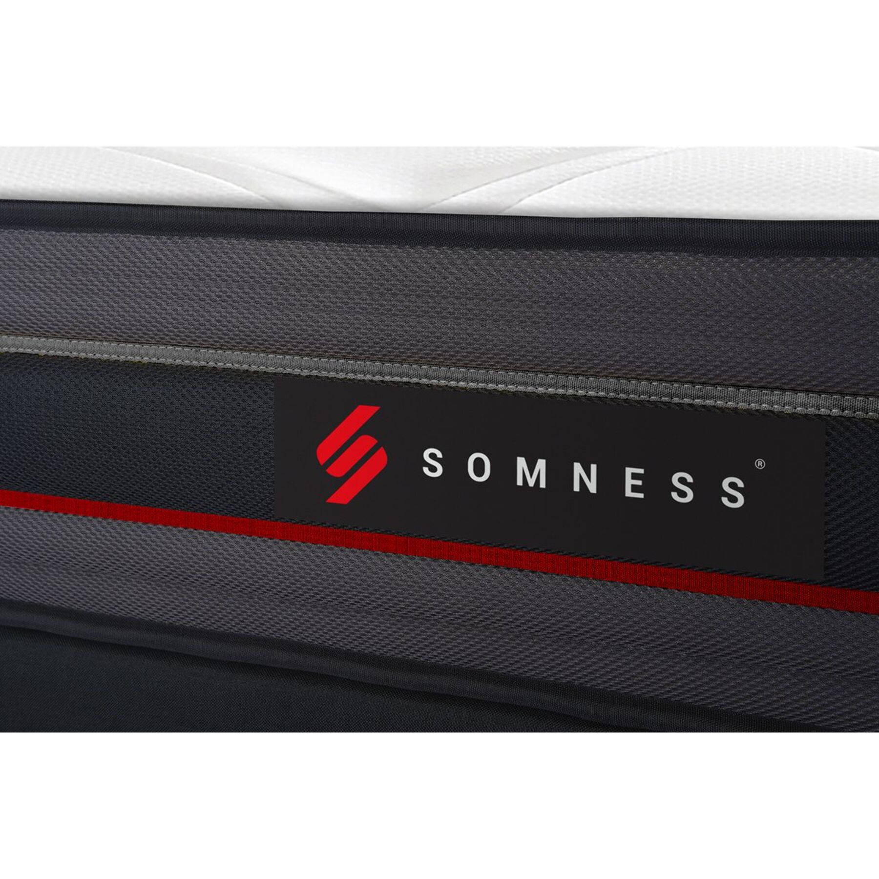 Ensemble Matelas Sommier 200x200 cm - Sommier Blanc (en kit) - Regen