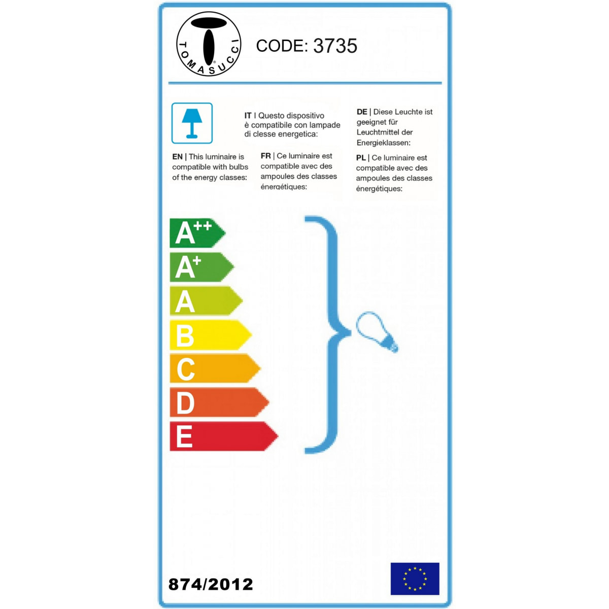 Tomasucci Lampe de table CRATE Multicolore