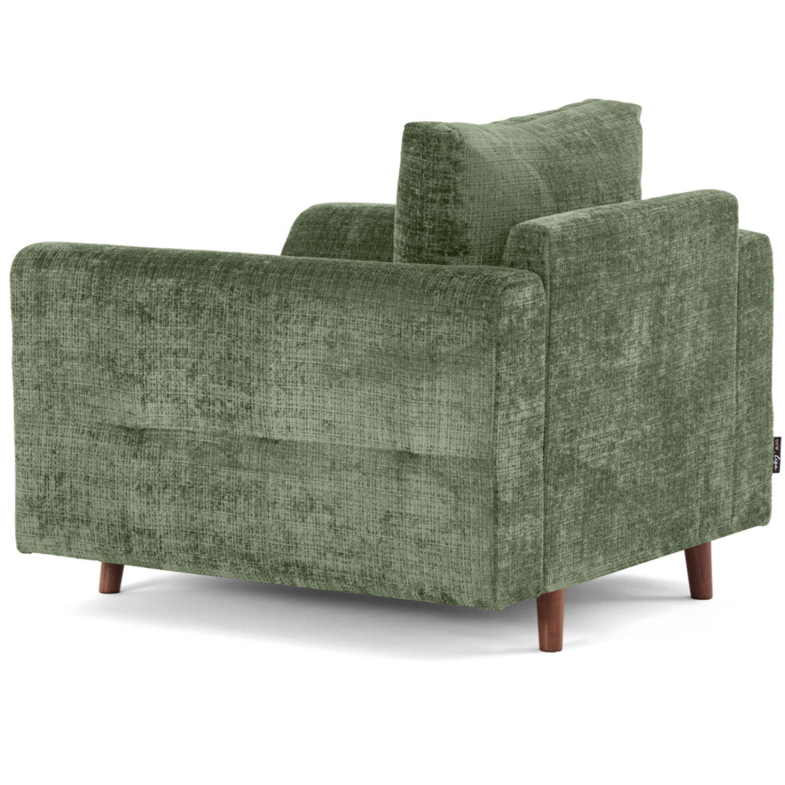 Rune - fauteuil en velours texturé - Vert sauge