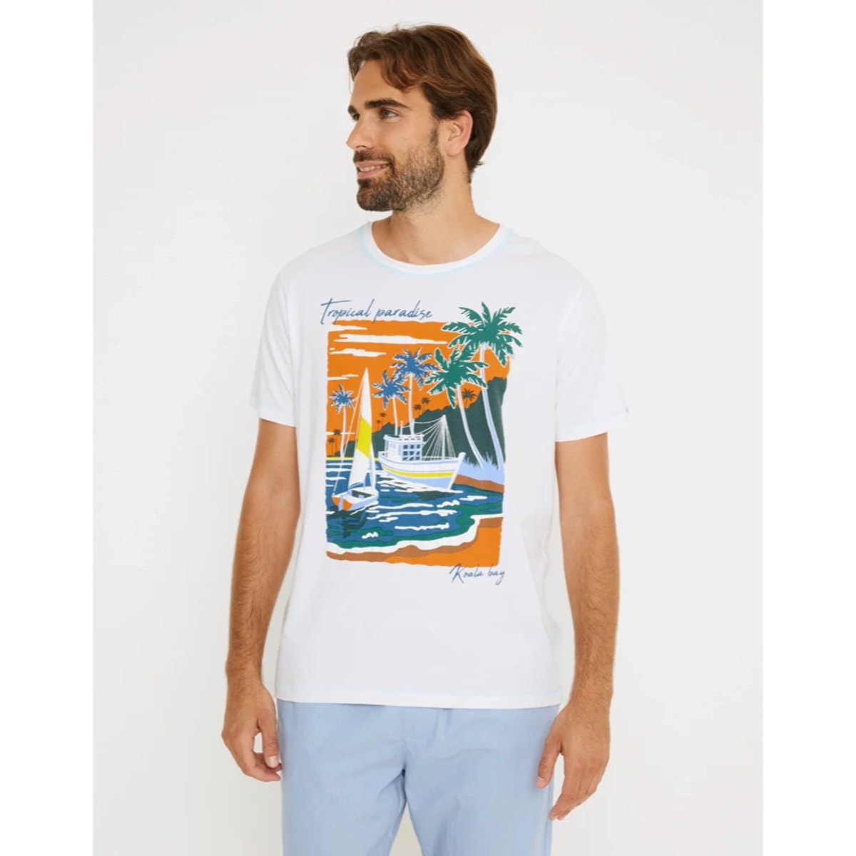 Camiseta Manga Corta Blanco - Paradiso