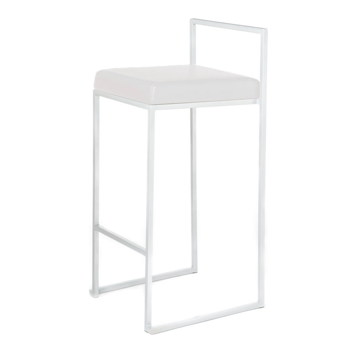 Oresteluchetta SET 2 SGABELLI BOISE WHITE