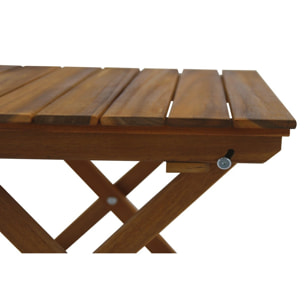 Table basse de jardin pliante en bois massif L40 cm ITZA