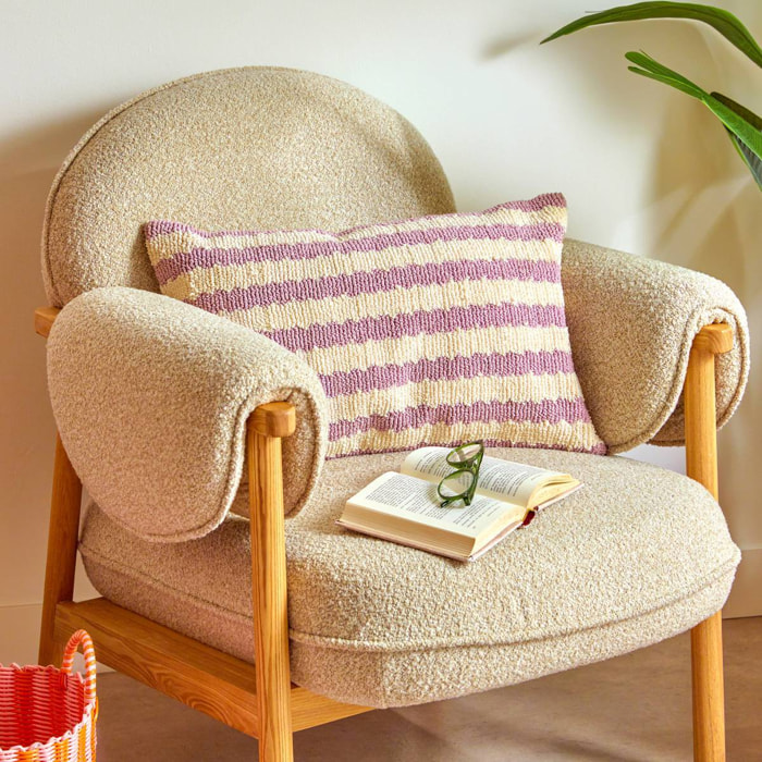 Coussin Poolside 58x38cm lilas