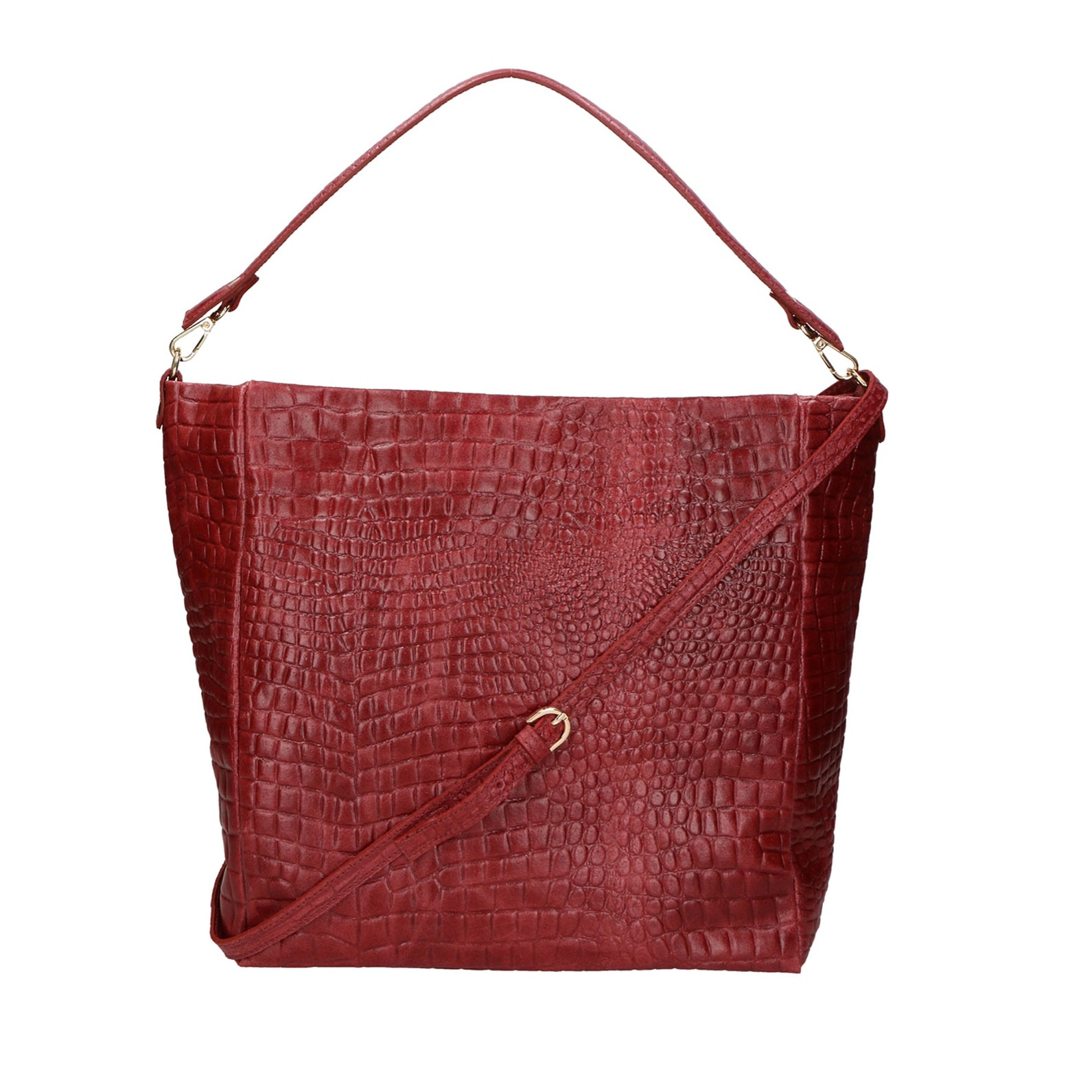 Borsa a spalla da donna - Modello Valtera - Vera pelle - 32.0 x 31.0 x 15.0 cm