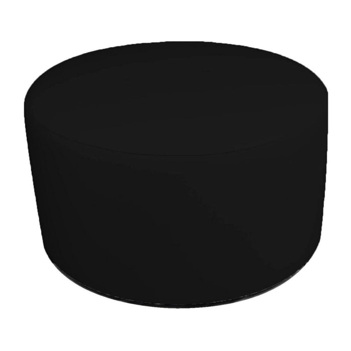 Pouf Anacapri, Poltrona multiuso, Poltroncina sacco, Pouf poggiapiedi, Made in Italy, 79x79 h42 cm, Nero