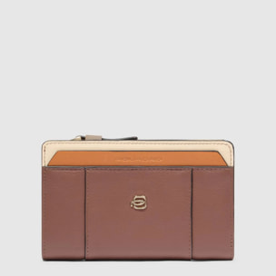 Piquadro Portafogli da con portamonete, porta carte di credito e protezione RFID