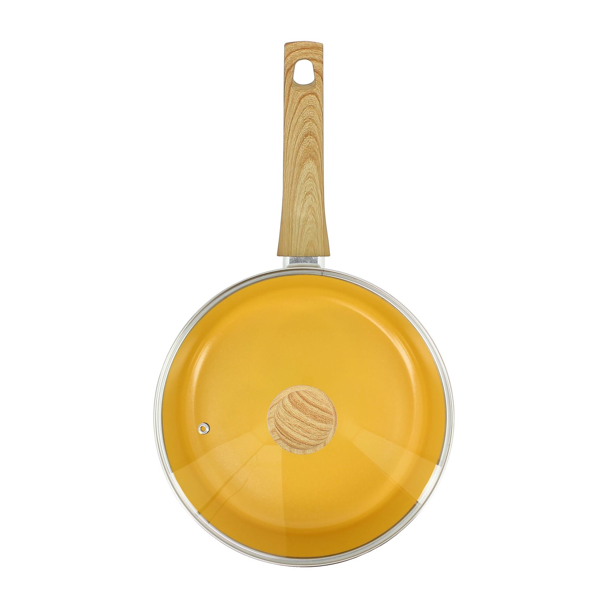 Sauteuse 24cm avec revêtement céramique jaune - tous feux COLORAMA