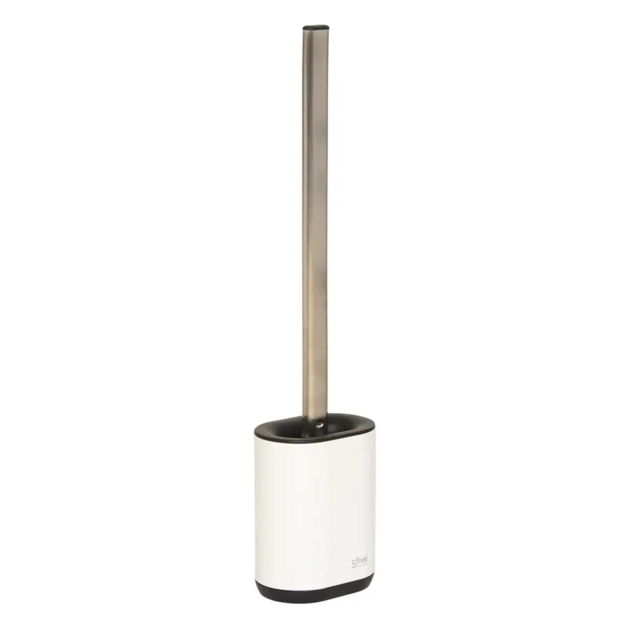 Brosse WC métal "Siliflex" blanc